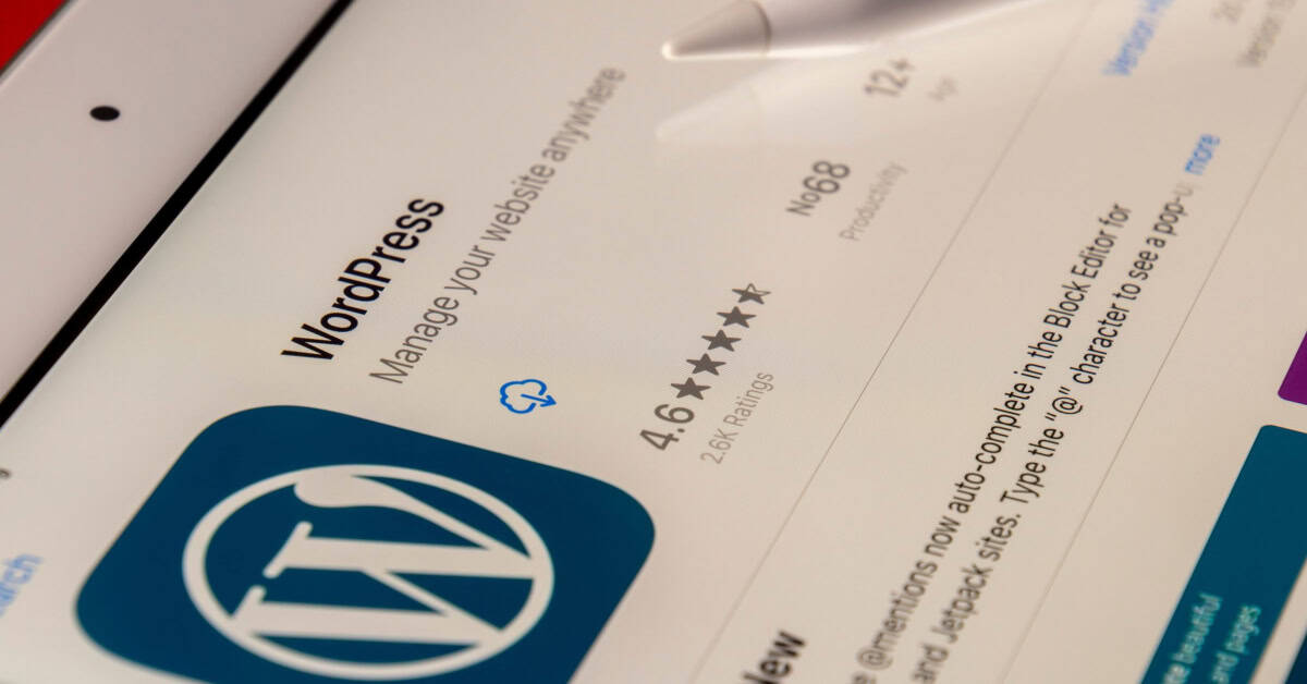 Foto van een laptop met WordPress, voor een artikel over de keuze tussen WordPress en Wix